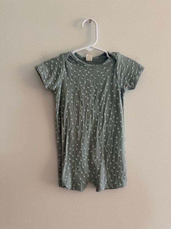 kate quinn Other - kate quinn Sage Green Polka Dot Infant Romper